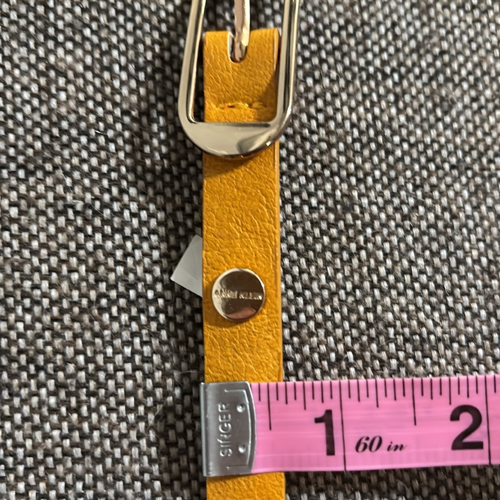 Anne Klein mustard yellow belt, size L/XL. - Picture 8 of 11